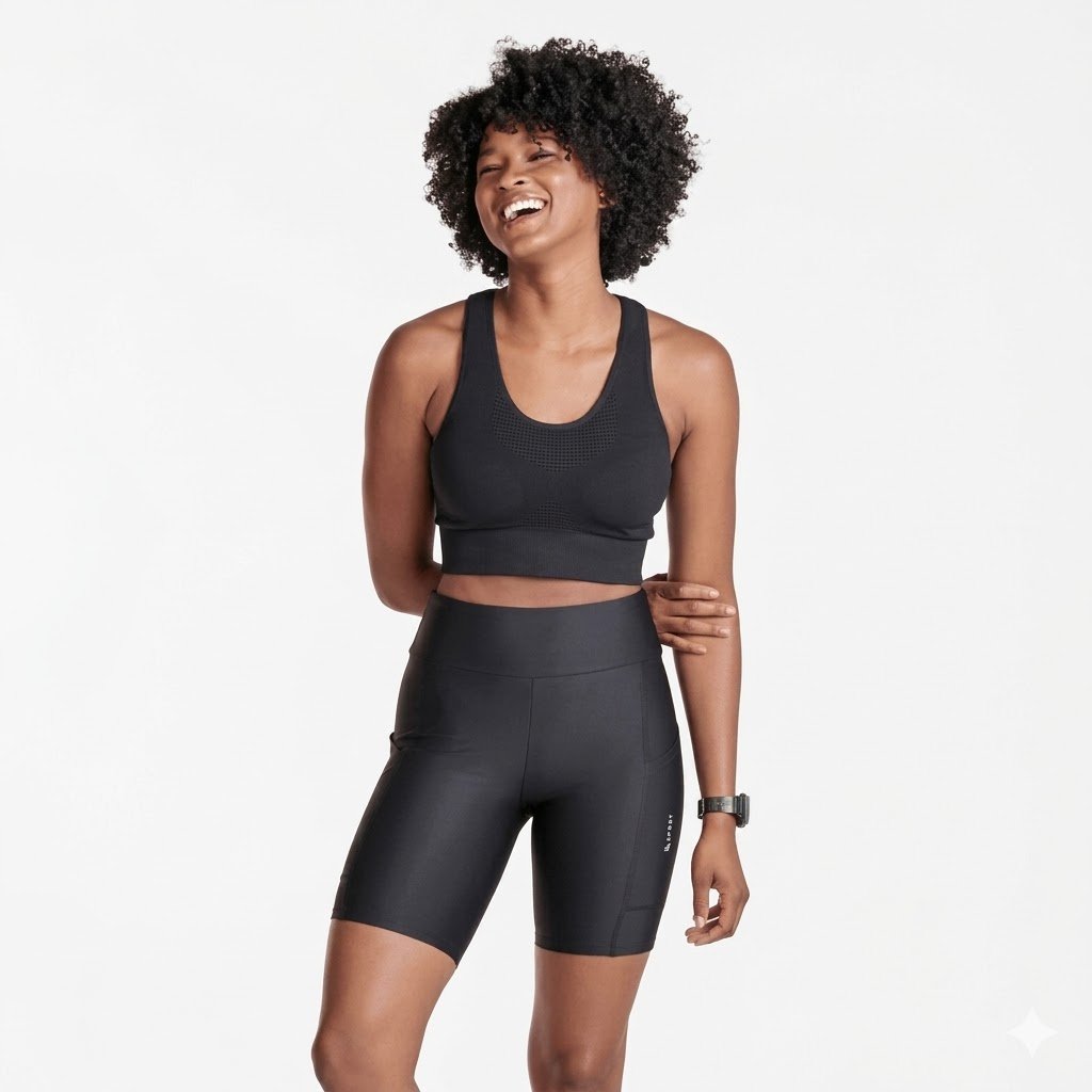 03 bermuda feminina lsport run 5 pockets