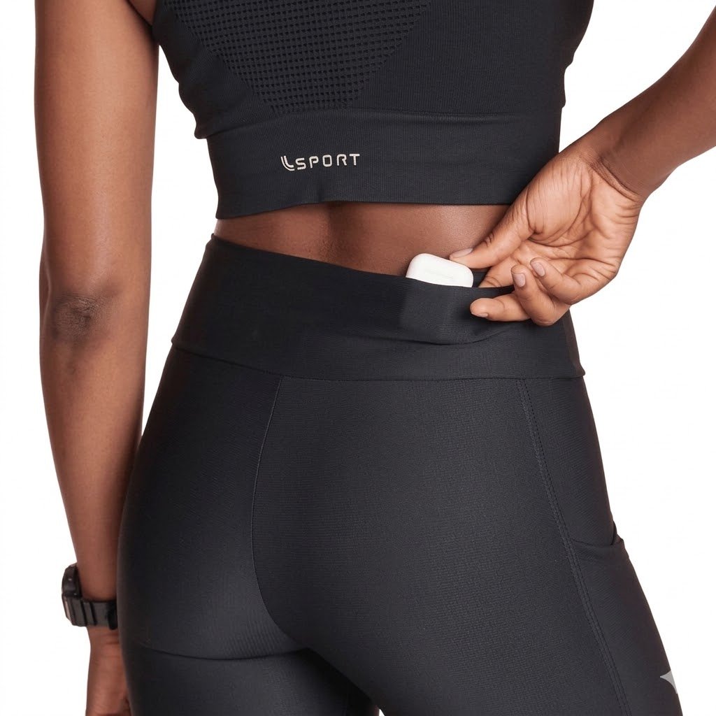 05 bermuda feminina lsport run 5 pockets